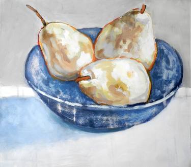 Grey Pears in a Bowl thumb
