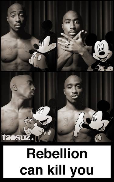 Tupac & Mickey Mouse thumb