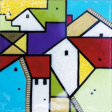 Original Abstract Expressionism Architecture Paintings by Ariadna de Raadt