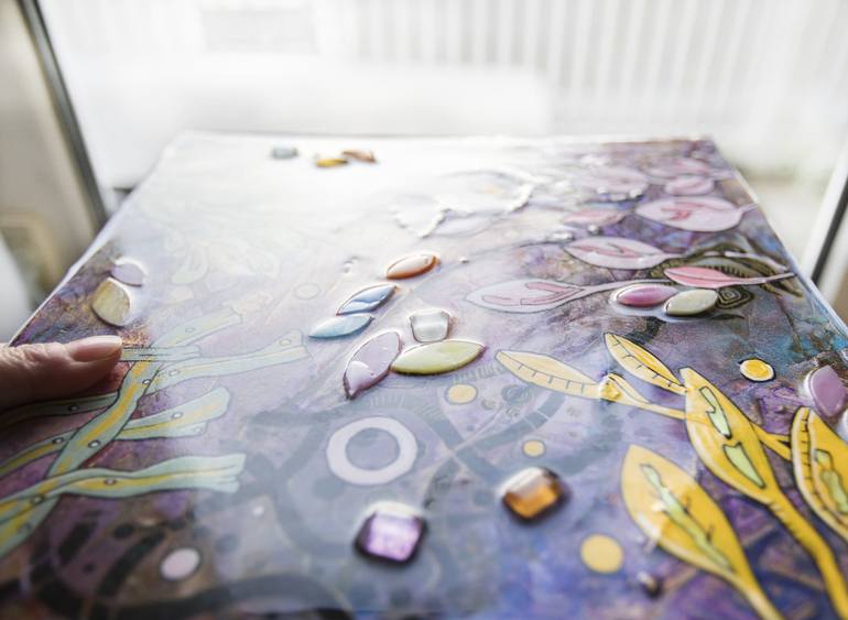 Original Abstract Expressionism Nature Mixed Media by Ariadna De Raadt 