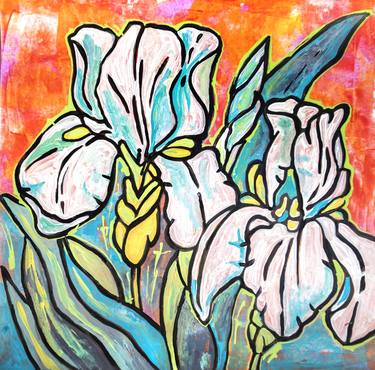 Original Contemporary Floral Painting by Ariadna de Raadt 