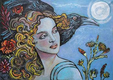 Original Symbolism Women Paintings by Ariadna de Raadt 