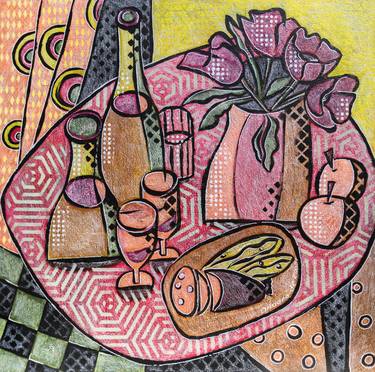 Original Cubism Still Life Paintings by Ariadna de Raadt