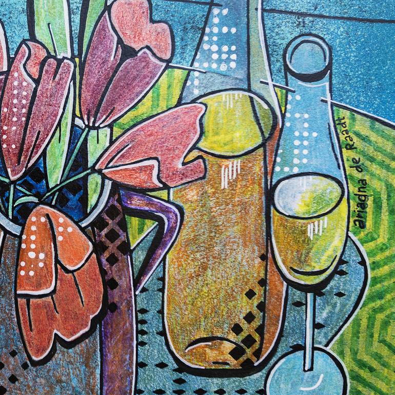 Original Cubism Food & Drink Painting by Ariadna de Raadt 