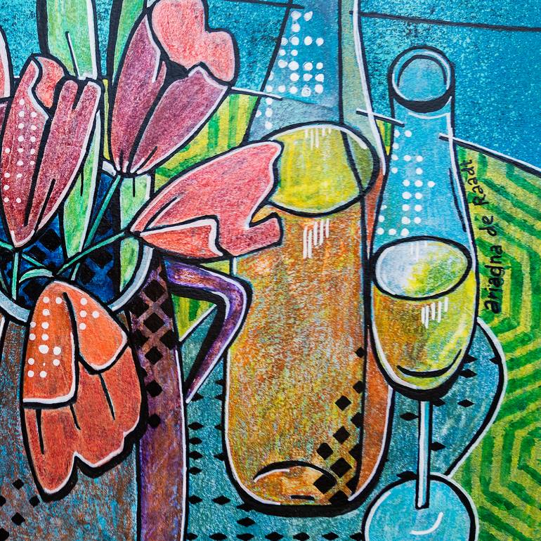 Original Cubism Food & Drink Painting by Ariadna De Raadt 
