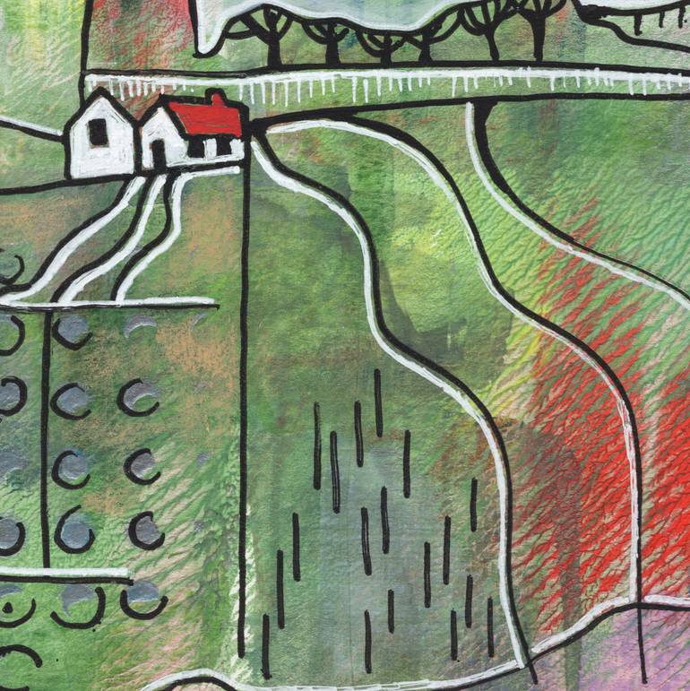 Original Abstract Expressionism Landscape Painting by Ariadna De Raadt 