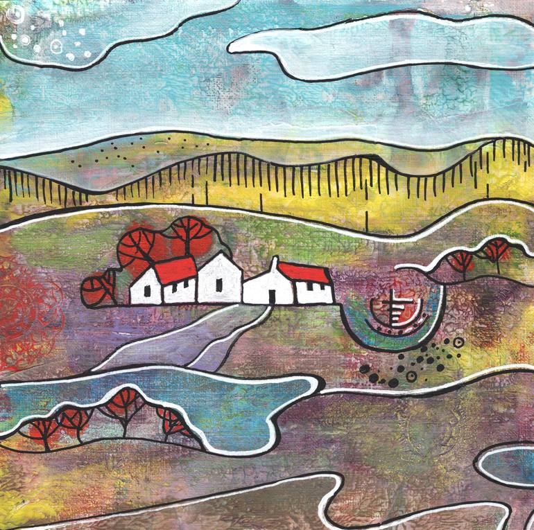 Print of Expressionism Landscape Paintings by Ariadna De Raadt