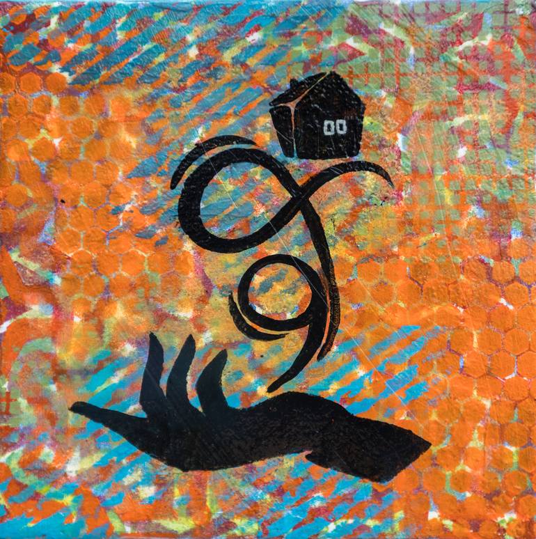 Original Abstract Expressionism Education Painting by Ariadna De Raadt 