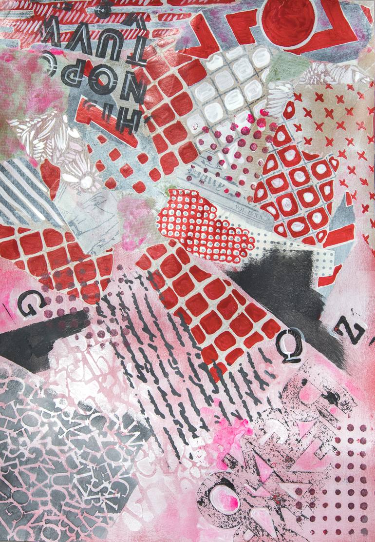 Original Abstract Collage by Ariadna de Raadt 