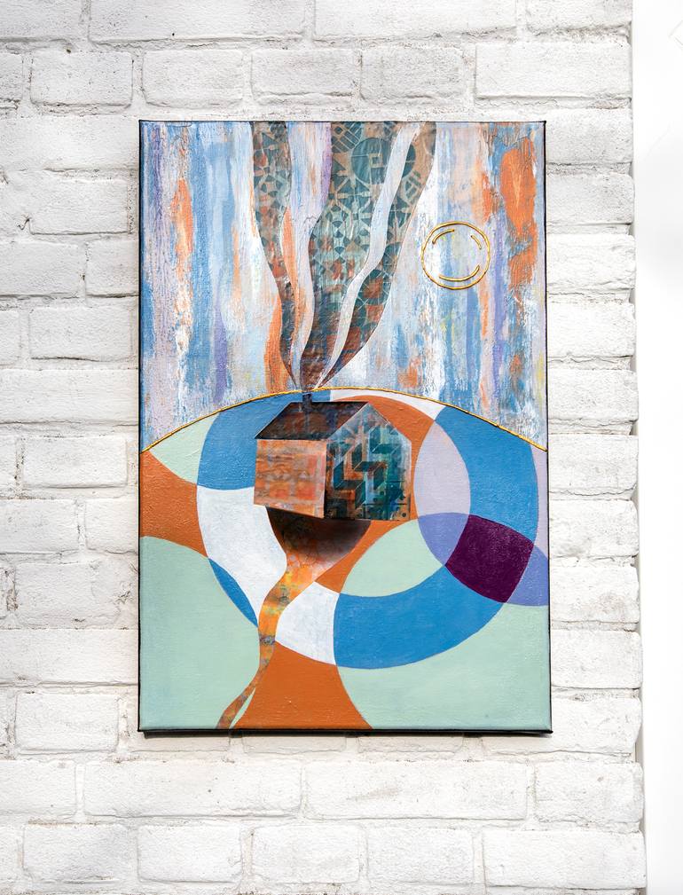 Original Abstract Expressionism Landscape Painting by Ariadna De Raadt 