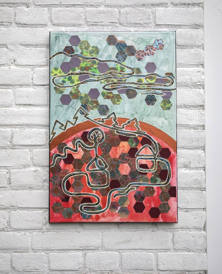 Original Abstract Landscape Painting by Ariadna de Raadt 