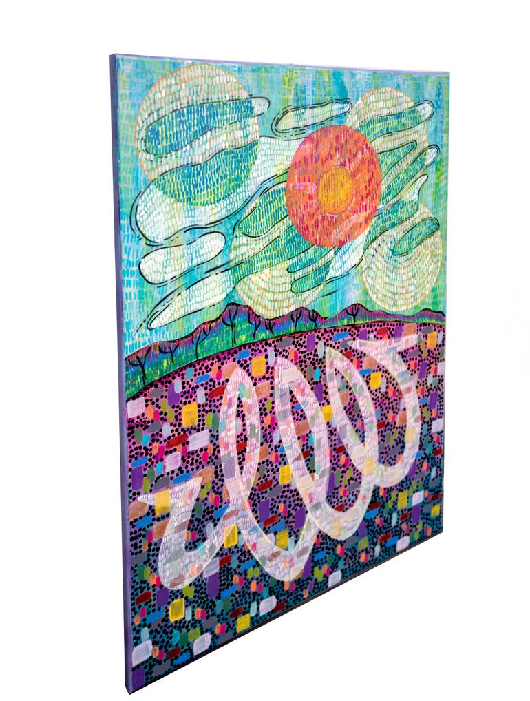 Original Abstract Expressionism Language Painting by Ariadna De Raadt 