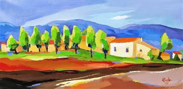 Original Figurative Rural life Paintings by Le Junter Jean-Noël