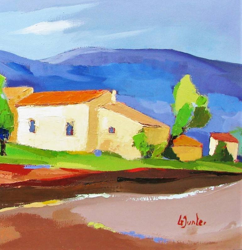 Original Rural life Painting by Le Junter Jean-Noël