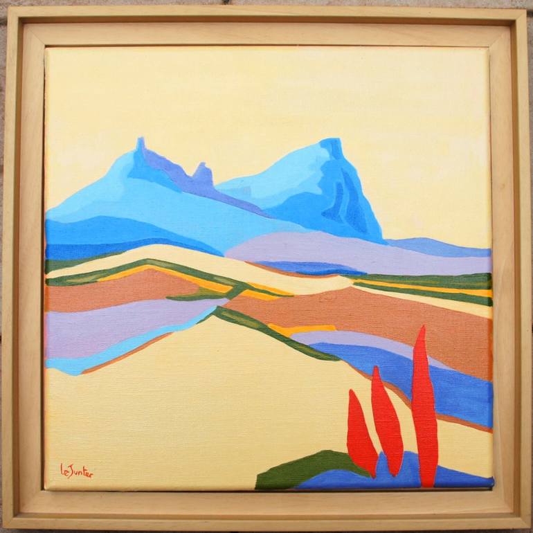 Original Modernism Landscape Painting by Le Junter Jean-Noël