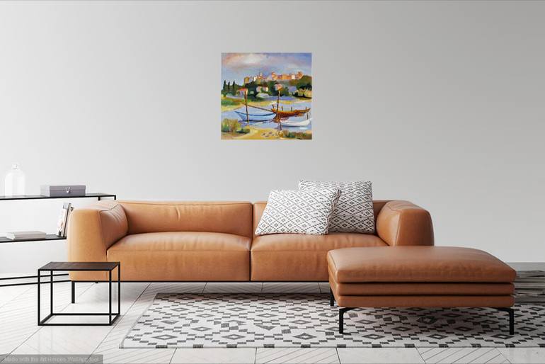 Original Figurative Boat Painting by Le Junter Jean-Noël