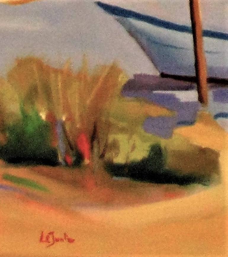 Original Figurative Boat Painting by Le Junter Jean-Noël