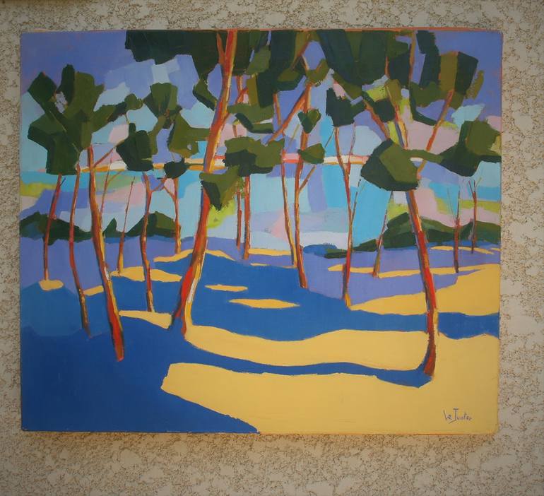 Original Figurative Landscape Painting by Le Junter Jean-Noël