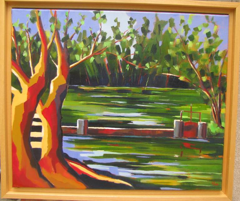 Original Impressionism Water Painting by Le Junter Jean-Noël