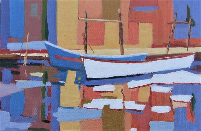 Original Impressionism Seascape Painting by Le Junter Jean-Noël