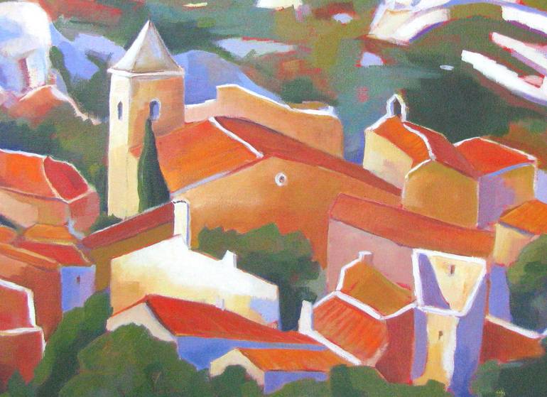 Original Figurative Landscape Painting by Le Junter Jean-Noël