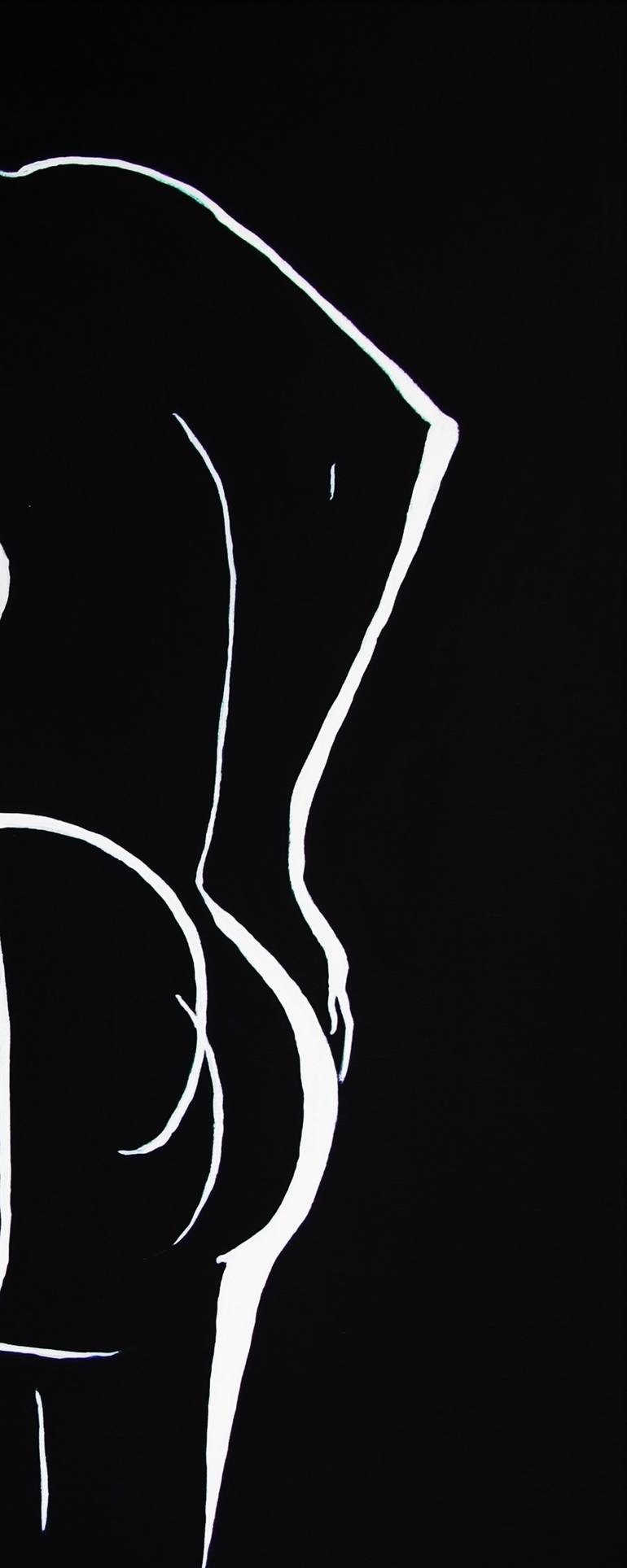 Original Minimalism Nude Painting by Le Junter Jean-Noël