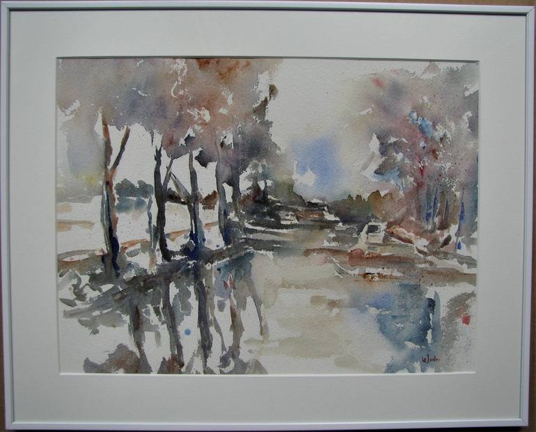 Original Impressionism Landscape Painting by Le Junter Jean-Noël