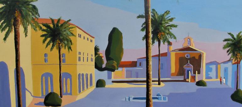 Original Figurative Cities Painting by Le Junter Jean-Noël