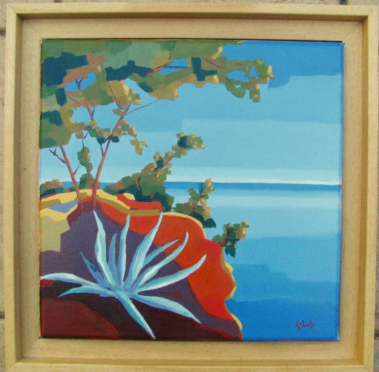 Original Impressionism Seascape Painting by Le Junter Jean-Noël