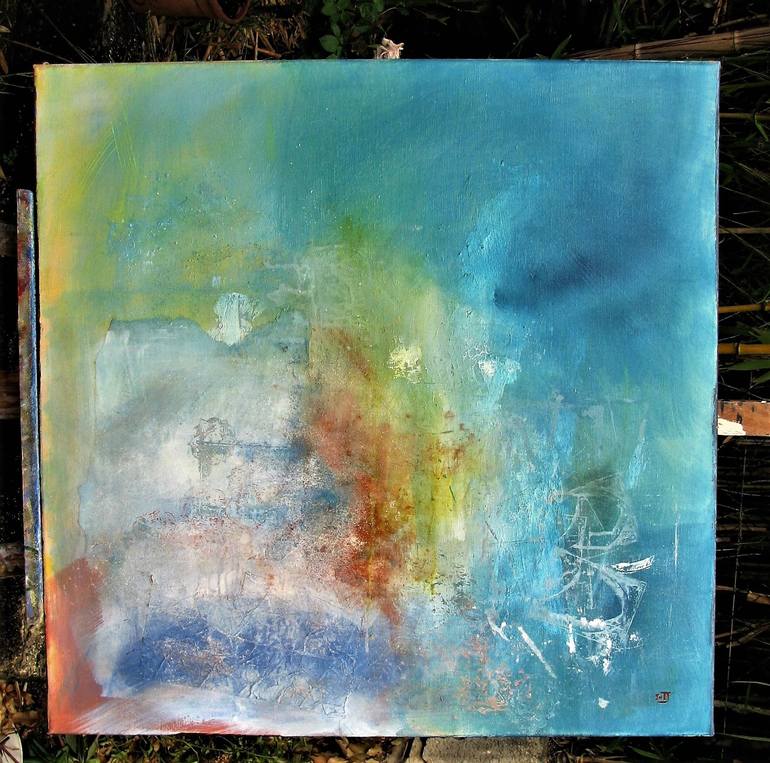 Original Abstract Expressionism Abstract Painting by Le Junter Jean-Noël