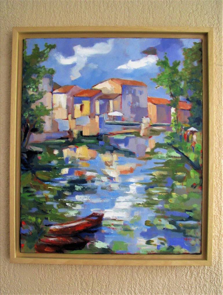 Original Impressionism Nature Painting by Le Junter Jean-Noël