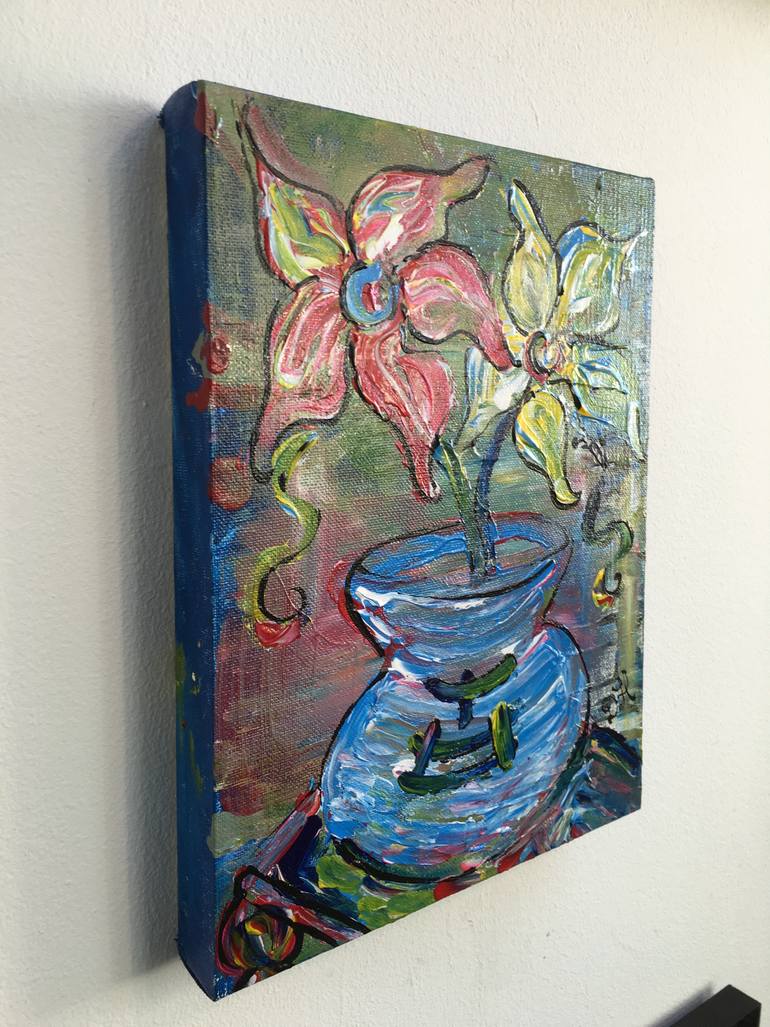 Original Abstract Expressionism Still Life Painting by David Harper