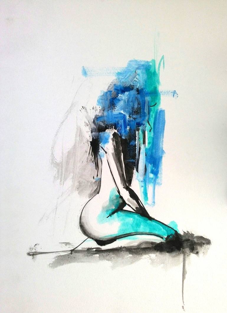 nude Drawing by CP Sharma | Saatchi Art