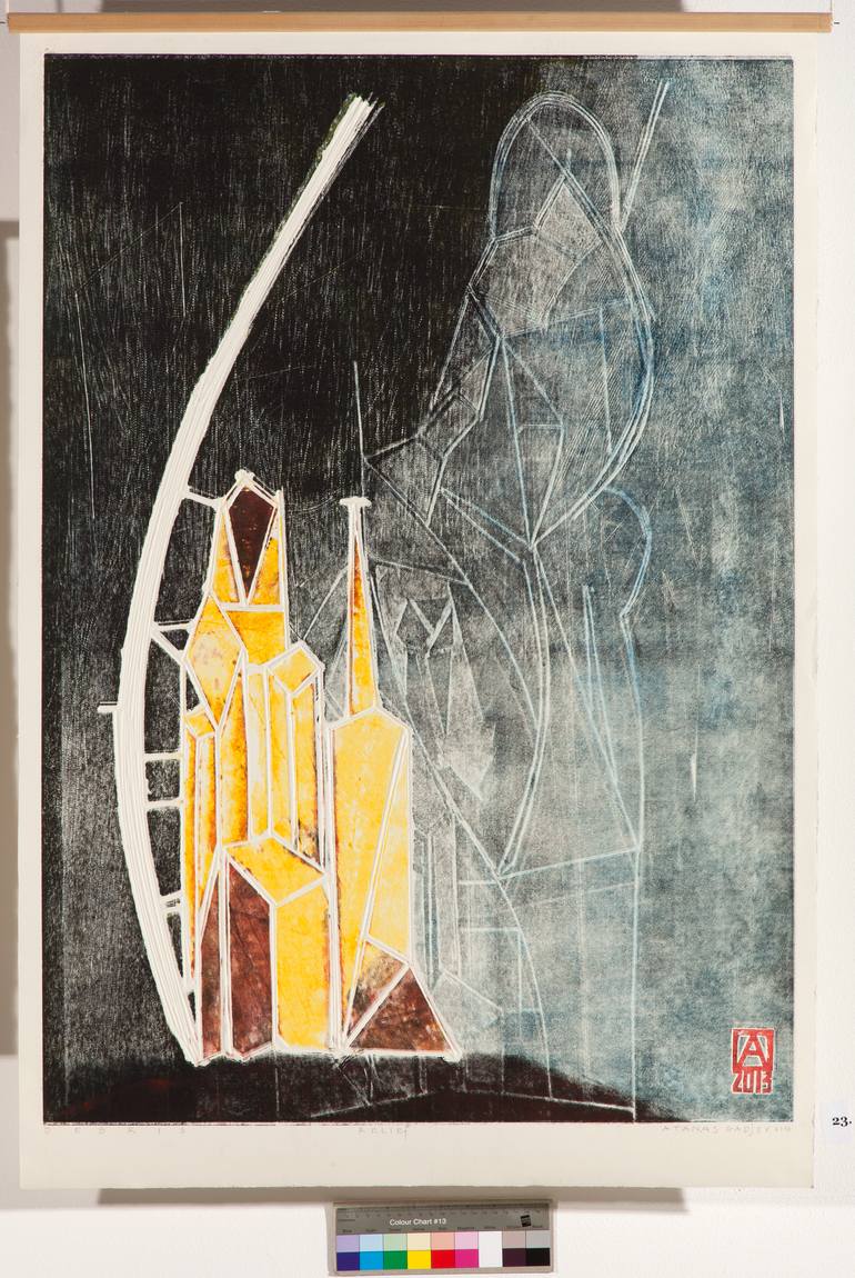 Original Abstract Geometric Drawing by Atanas Gadjev
