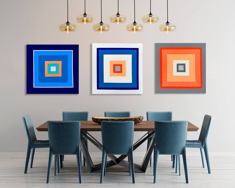 Original Geometric Painting by Julie Ahmad