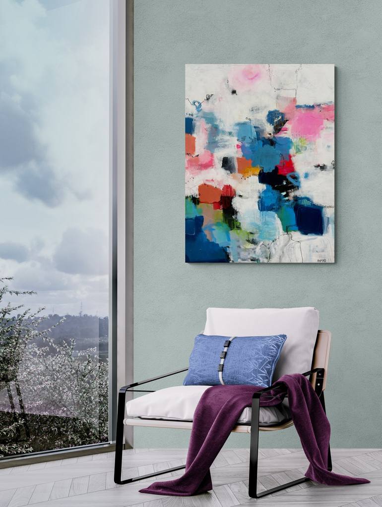 Original Abstract Painting by Julie Ahmad