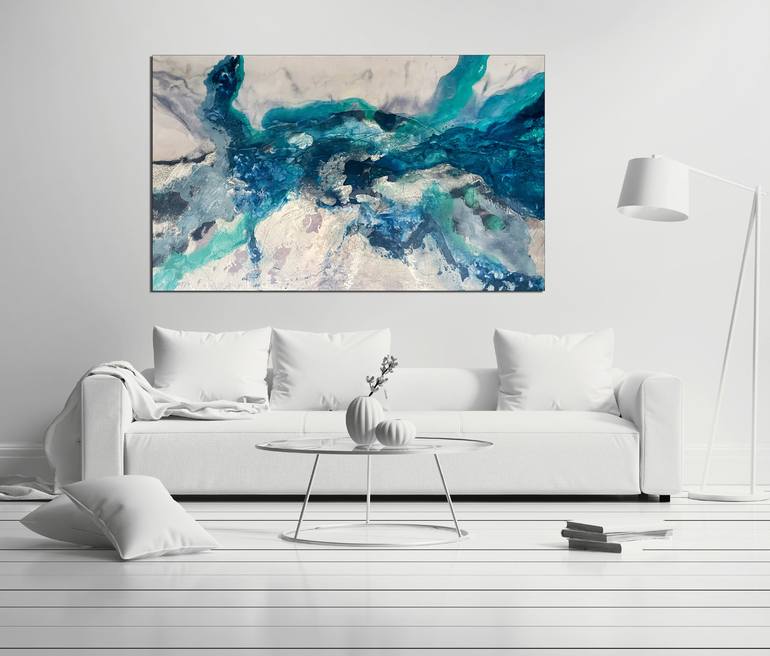 Original Abstract Expressionism Abstract Painting by Julie Ahmad