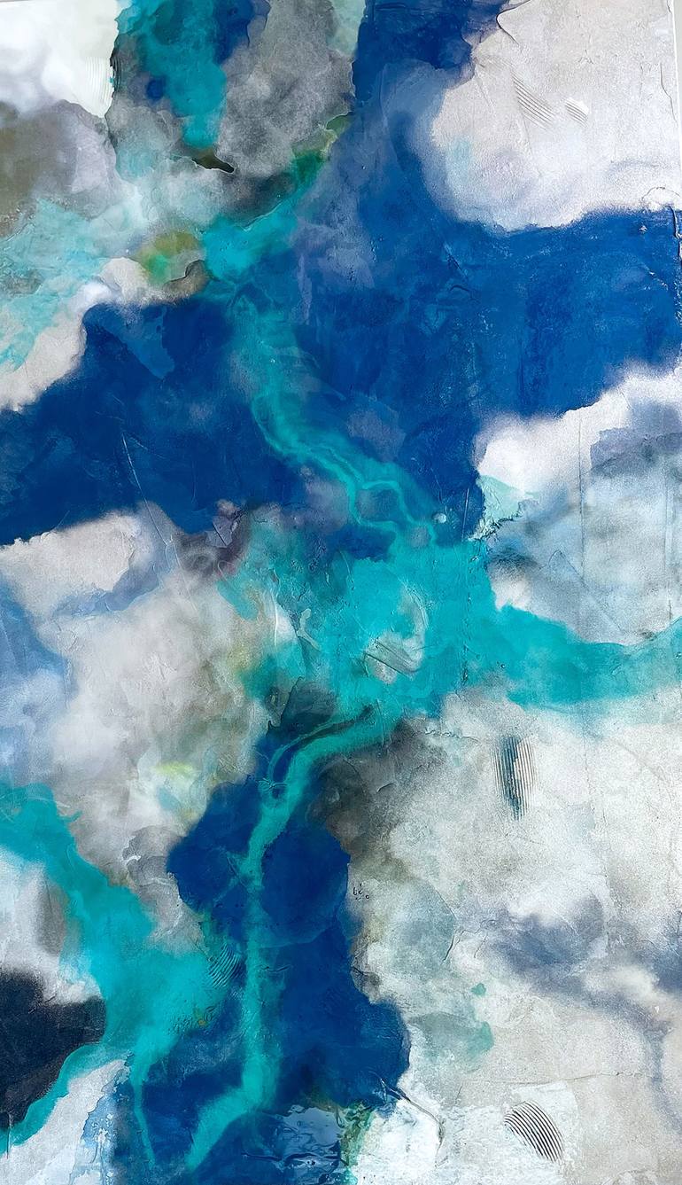 Original Abstract Expressionism Abstract Painting by Julie Ahmad