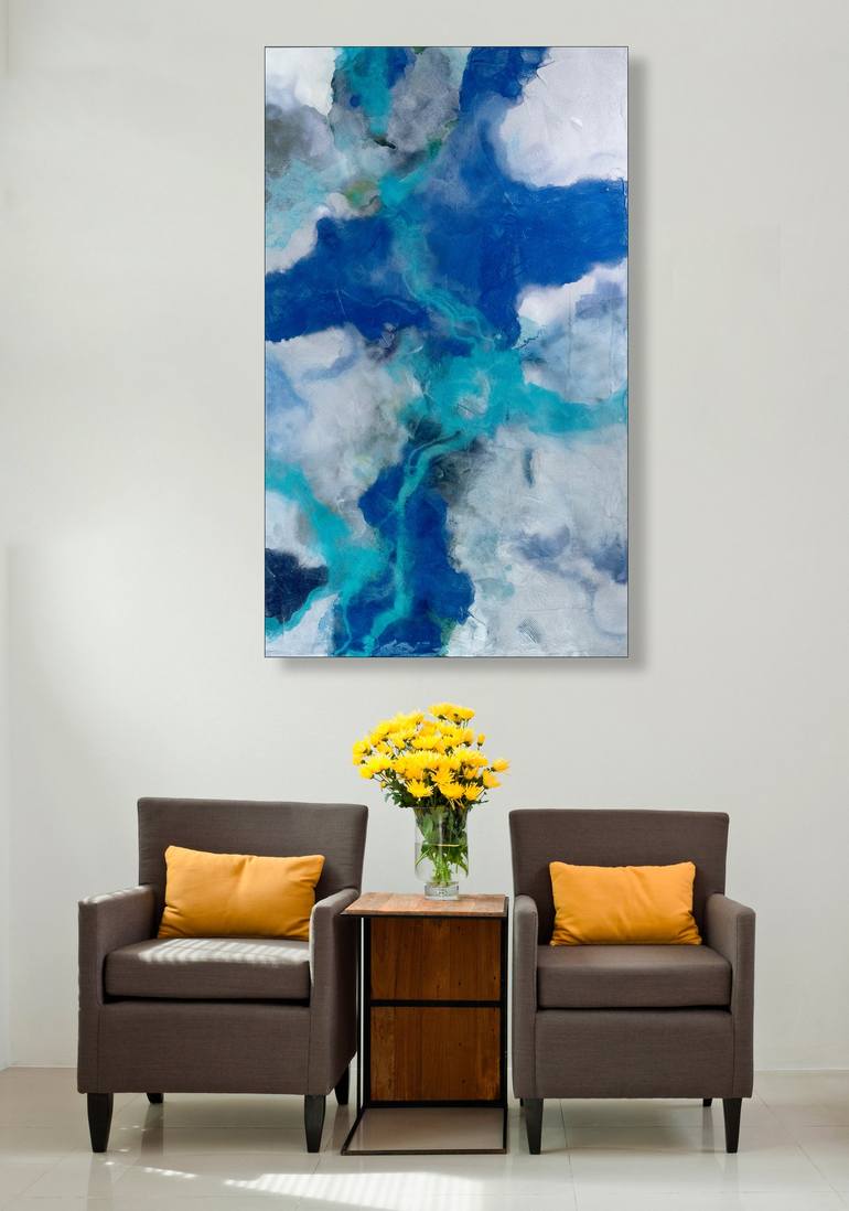 Original Abstract Expressionism Abstract Painting by Julie Ahmad