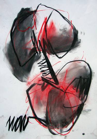 Original Abstract Expressionism Abstract Drawings by Lina Migic