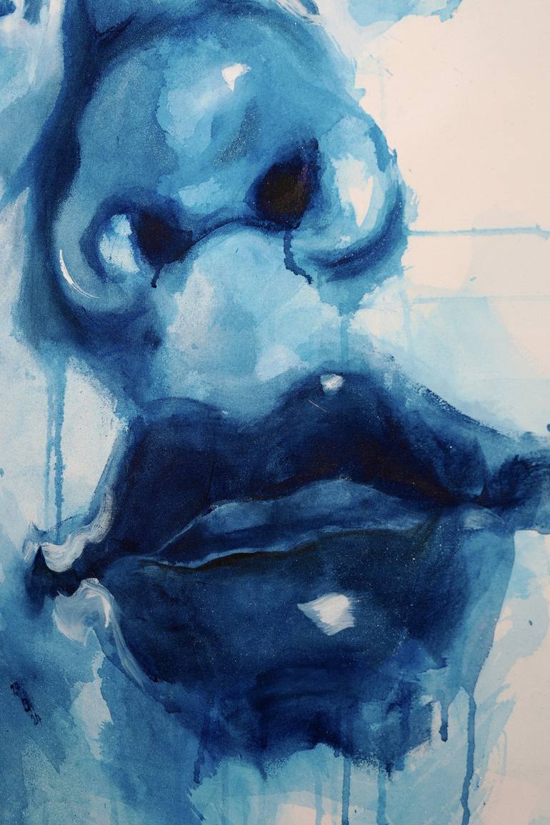 Original Portraiture Love Drawing by Demet Orbay