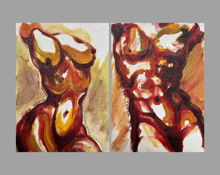 Print of Figurative Erotic Paintings by Demet Orbay