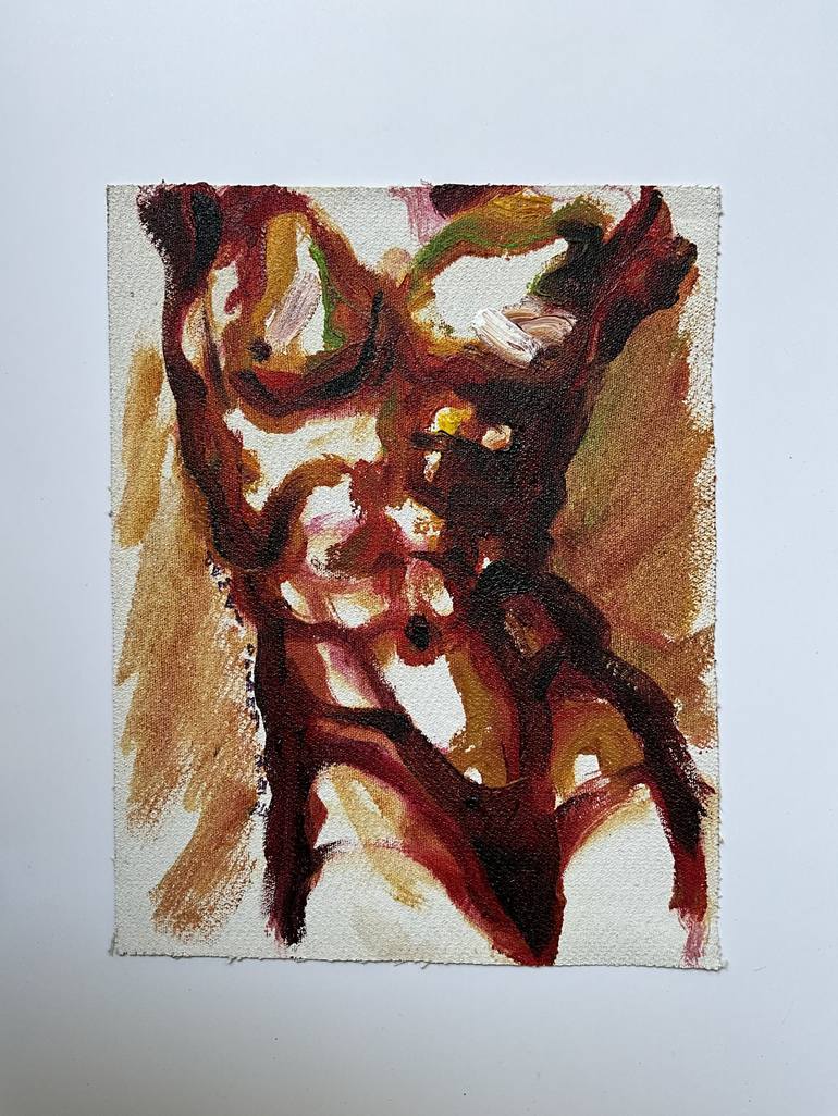 Original Figurative Erotic Painting by Demet Orbay
