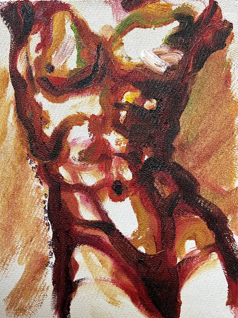 Original Figurative Erotic Painting by Demet Orbay