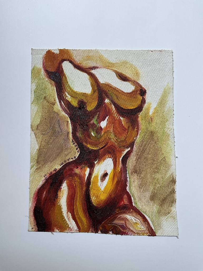 Original Figurative Erotic Painting by Demet Orbay