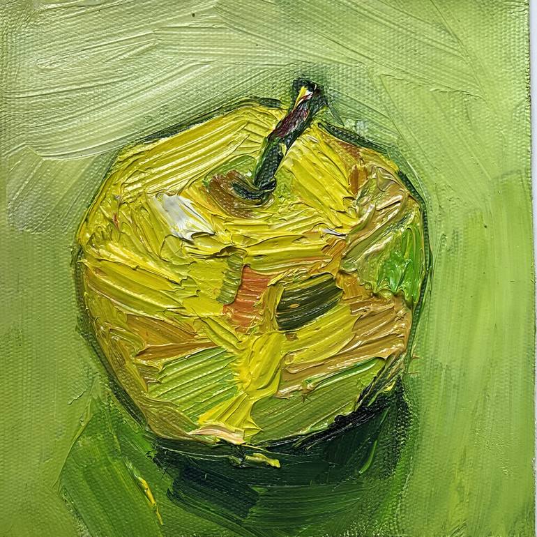 Original Abstract Expressionism Still Life Painting by Demet Orbay