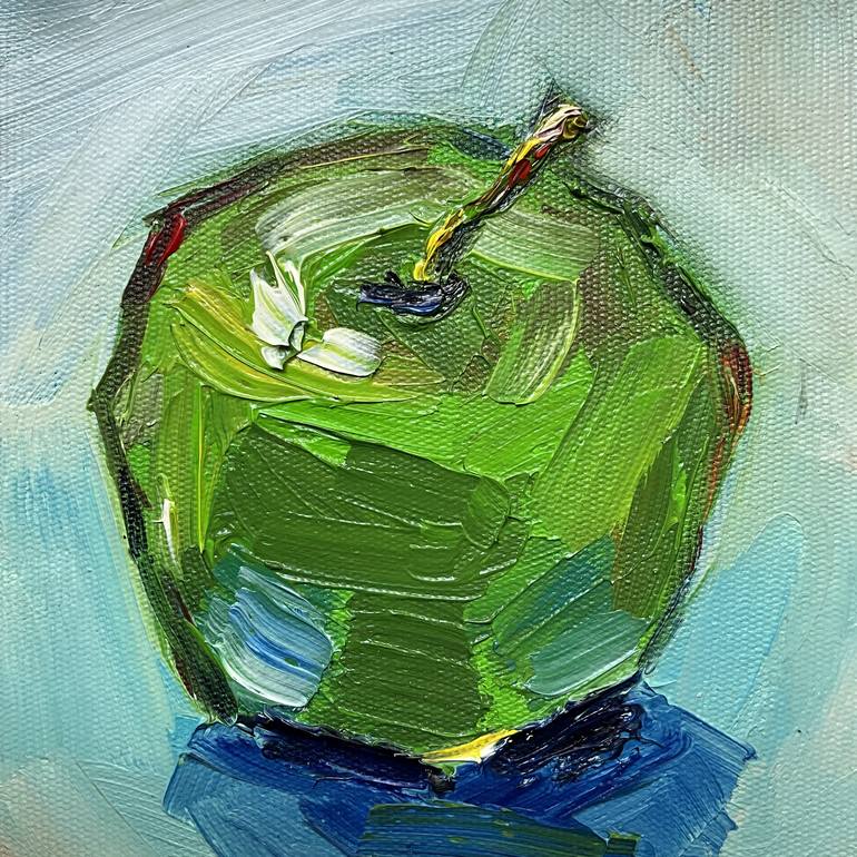 Original Abstract Expressionism Still Life Painting by Demet Orbay