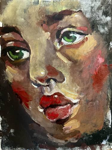 Original Classicism Women Paintings by Demet Orbay