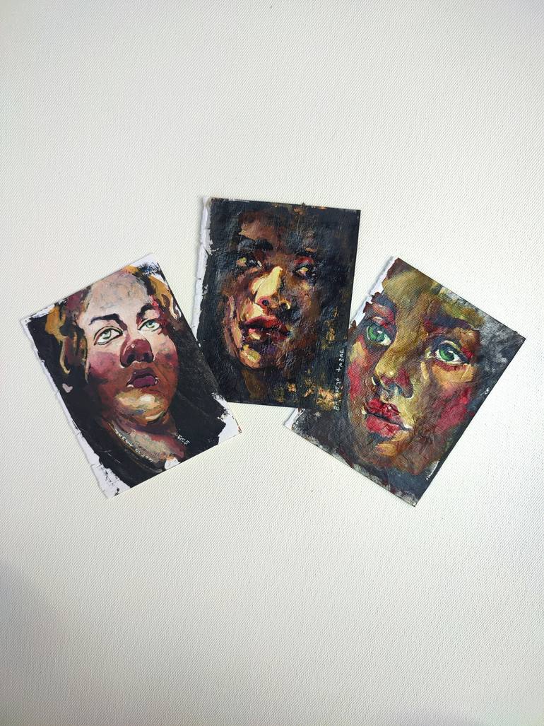 Original Classicism Women Painting by Demet Orbay