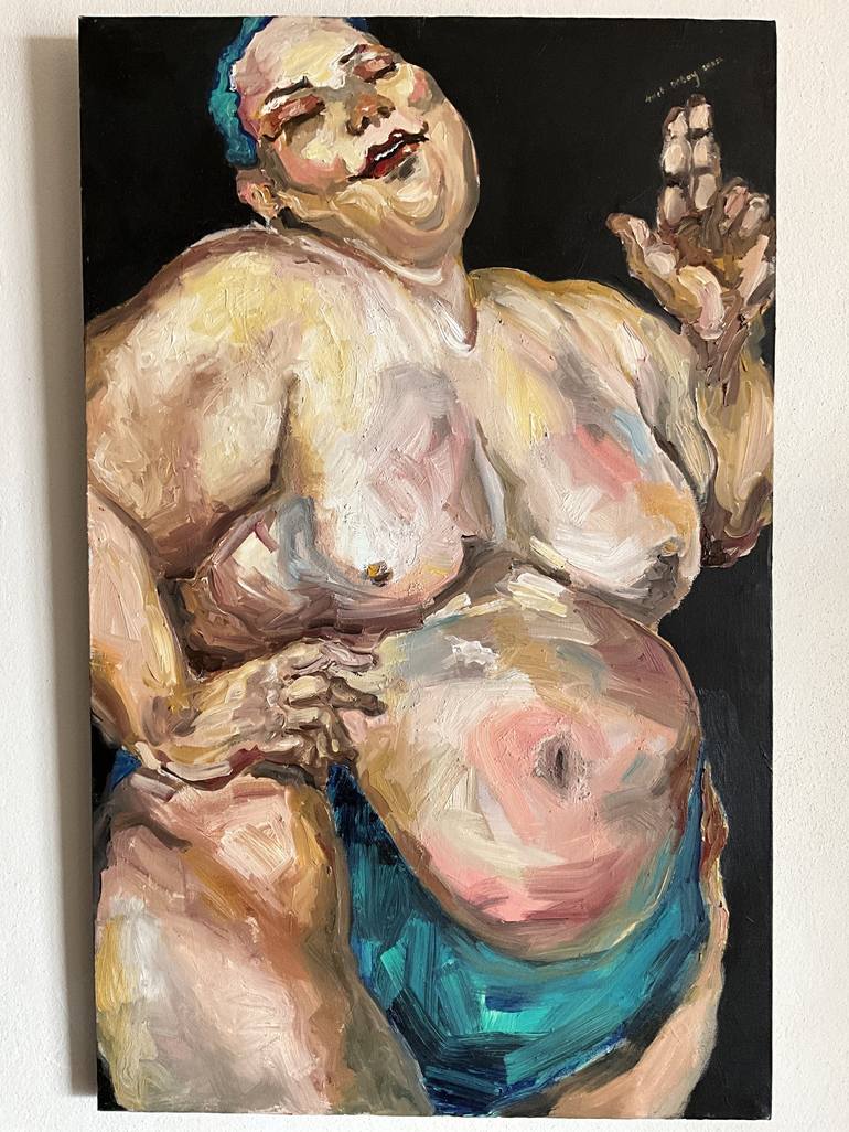 Original Figurative Erotic Painting by Demet Orbay